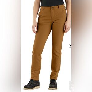 Carhartt Rugged Flex Relaxed-Fit Straight Canvas Work Pants for Ladies